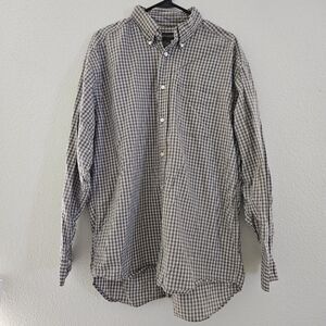 Banana Republic Shirt Mens Large Brown Longsleeve Button Up